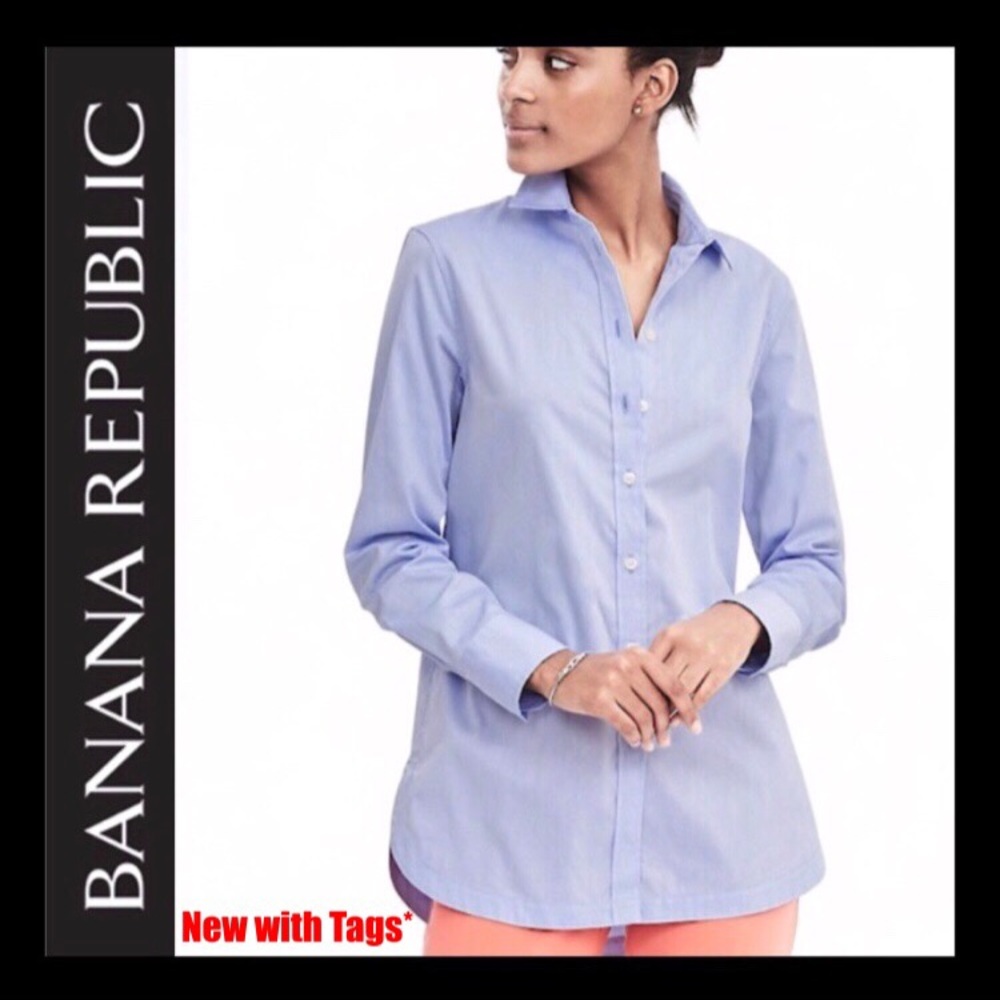 Banana Republic NWT Small Tall Button Down Top